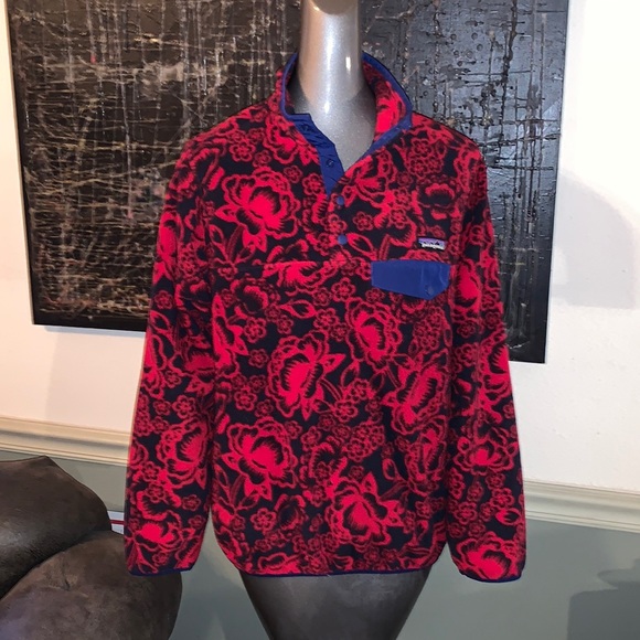 Patagonia Lotus Flower Snap-T Synchilla - Picture 1 of 9